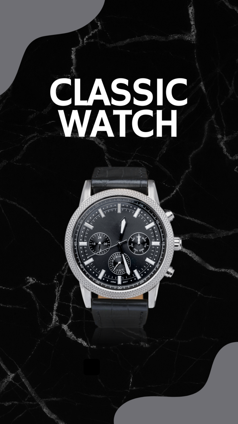 Gray Elegant Classic Watch Instagram Story